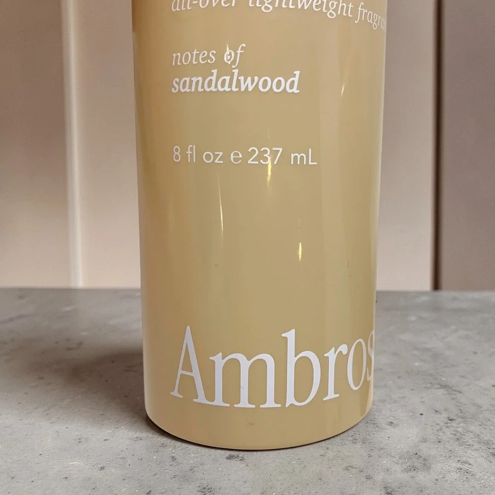 NEW Lot 2 Ambrose Santal Body Mist Spray Touch of Sandalwood 8 oz Discontinued